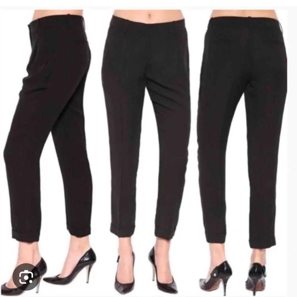 Theory Silk Latani Cropped Pants | Size 0
